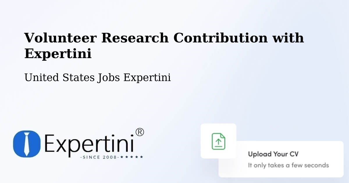 Volunteer Research Contribution Program – Cabool - United States Jobs Expertini